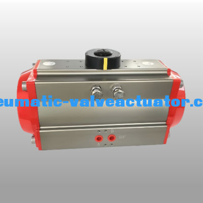 Aluminium draaibare slagrek en pneumatische actuator met pinion met ISO 5211-montage